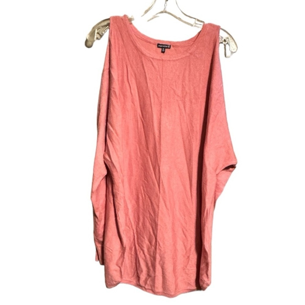 Hannah‎ Cold Shoulder Pink Sweater